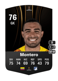 Álvaro Montero CONMEBOL Libertadores 76 OVR