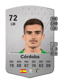 Córdoba Common 72 OVR
