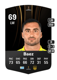 Jaime Baez CONMEBOL Libertadores 69 OVR