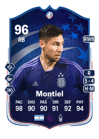 Gonzalo Montiel Copa América Make Your Mark Plus 96 OVR