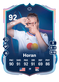 Lindsey Horan UWCL Road to the Final 92 OVR