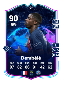 Ousmane Dembélé UCL Road to the Knockouts 90 OVR