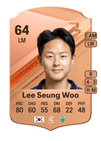 Lee Seung Woo Rare 64 OVR