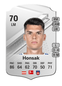 Mathias Honsak Rare 70 OVR