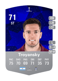 Franco Troyansky CONMEBOL Sudamericana 71 OVR