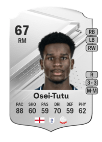 Jordi Osei-Tutu Rare 67 OVR
