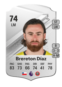 Ben Brereton Díaz Rare 74 OVR