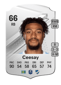 Joseph Ceesay Rare 66 OVR