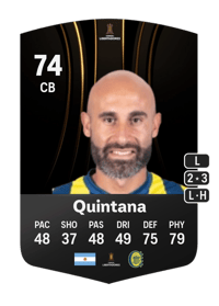 Carlos Quintana CONMEBOL Libertadores 74 OVR