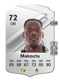 Gaius Makouta Rare 72 OVR