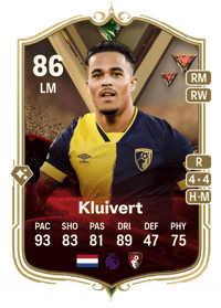 Justin Kluivert Ultimate Dynasties 86 OVR