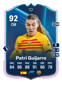 Patri Guijarro UWCL Road to the Knockouts 92 OVR