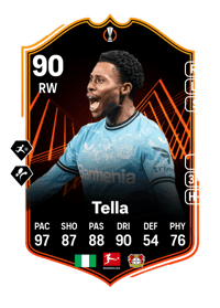Nathan Tella UEL Road to the Final 90 OVR