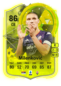 Nikola Milenković Radioactive 86 OVR