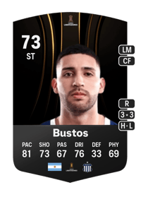Nahuel Bustos CONMEBOL Libertadores 73 OVR