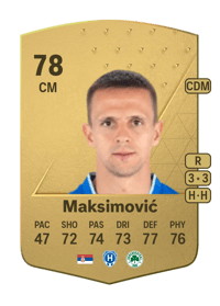 Nemanja Maksimović Common 78 OVR