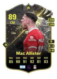 Alexis Mac Allister Showdown Plus 89 OVR