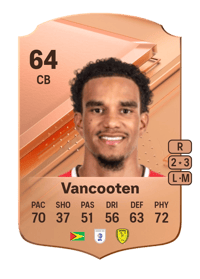Terence Vancooten Rare 64 OVR