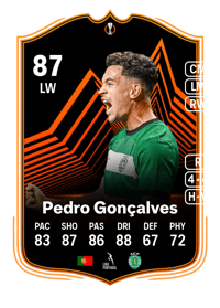 Pedro Gonçalves UEL Road to the Knockouts 87 OVR