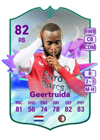 Lutsharel Geertruida In-Progress Future Stars Evolution 82 OVR