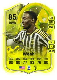Timothy Weah Radioactive 85 OVR