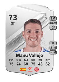 Manu Vallejo Rare 73 OVR