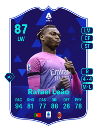 Rafael Leão POTM SERIE A 87 OVR
