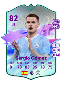 Sergio Gómez In-Progress Future Stars Evolution 82 OVR