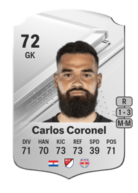 Carlos Coronel Rare 72 OVR