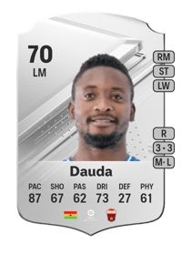 Mohammed Dauda Rare 70 OVR