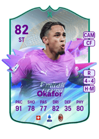 Noah Okafor In-Progress Future Stars Evolution 82 OVR