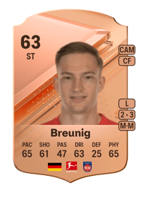 Maximilian Breunig Rare 63 OVR
