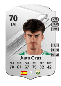 Juan Cruz Rare 70 OVR