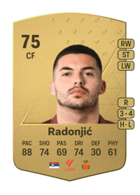 Nemanja Radonjić Common 75 OVR
