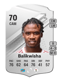 William Balikwisha Rare 70 OVR