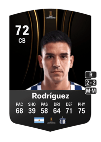 Juan Gabriel Rodríguez CONMEBOL Libertadores 72 OVR