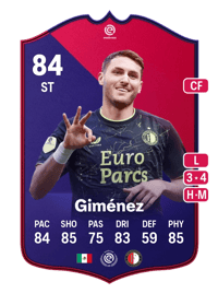 Santiago Giménez POTM EREDIVISIE 84 OVR