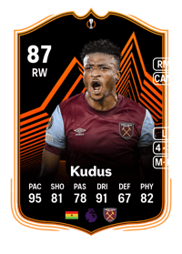 Mohammed Kudus UEL Road to the Knockouts 87 OVR
