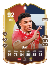 Alexander Bah UEFA EURO Make Your Mark Plus 92 OVR