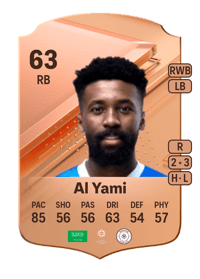 Hamad Al Yami Rare 63 OVR