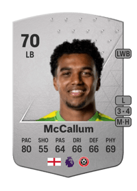 Sam McCallum Common 70 OVR