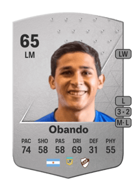 Agustín Obando Common 65 OVR