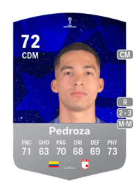 Sebastián Pedroza CONMEBOL Sudamericana 72 OVR