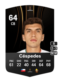 Diego Céspedes CONMEBOL Libertadores 64 OVR