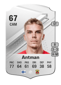 Oliver Antman Rare 67 OVR