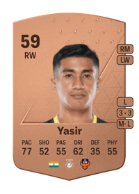 Mohammed Yasir Common 59 OVR