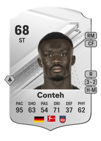 Sirlord Conteh Rare 68 OVR