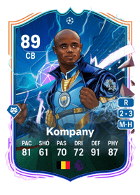 Vincent Kompany UEFA Heroes (Mens) 89 OVR