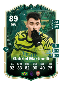 Gabriel Martinelli Winter Wildcards 89 OVR