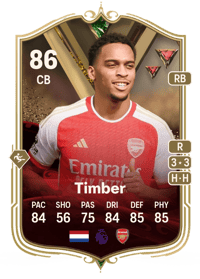 Jurriën Timber Ultimate Dynasties 86 OVR